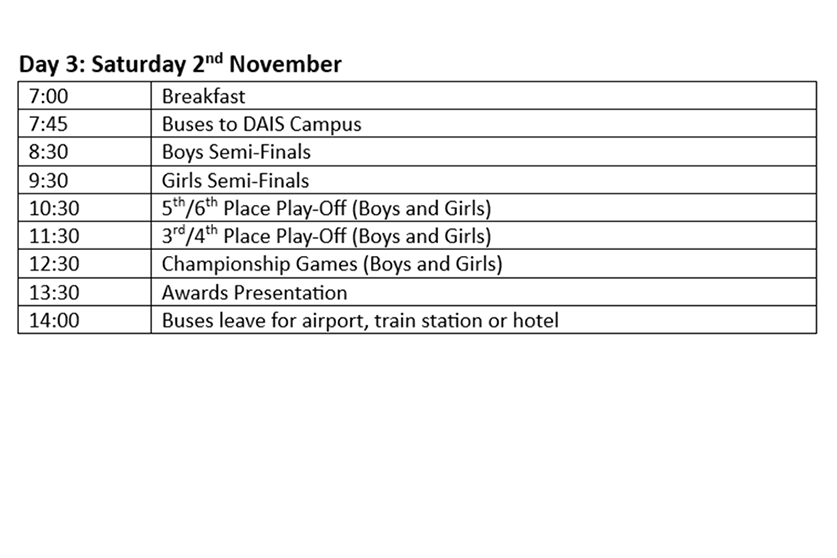 Saturday, November 2