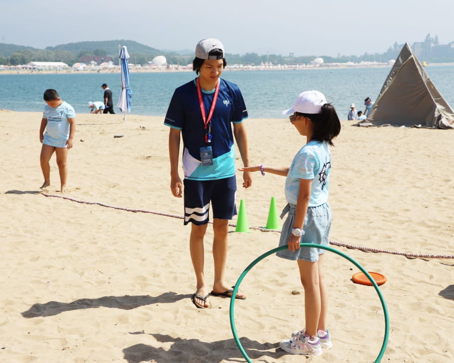 Summer camp on the beach