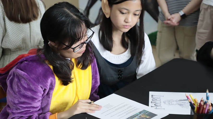 Dragon and Elf celebrate the Hobbit Day