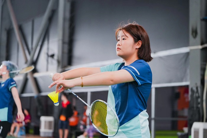 Badminton game