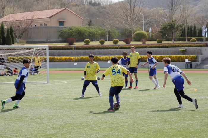 Football game on DAIS campus