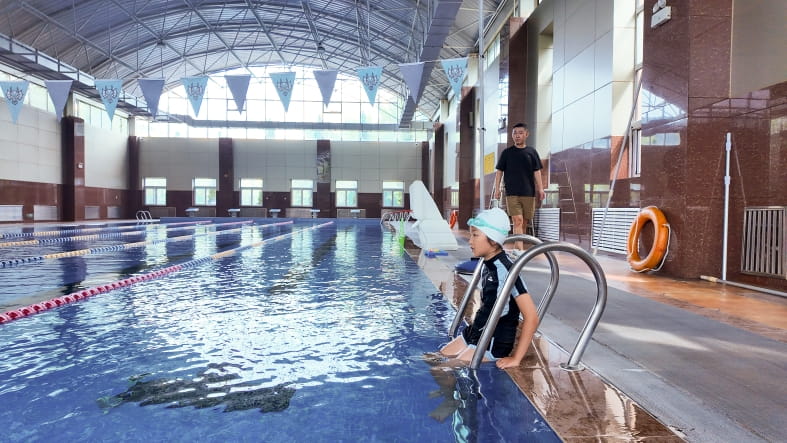 school swimming pool