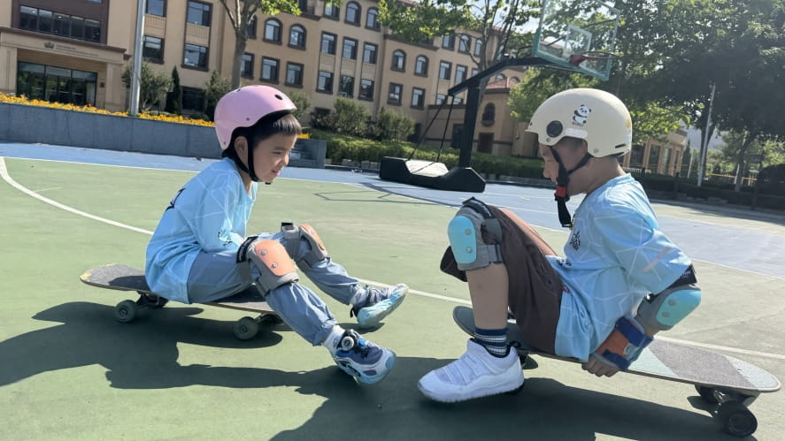 Summer camp skateboarding