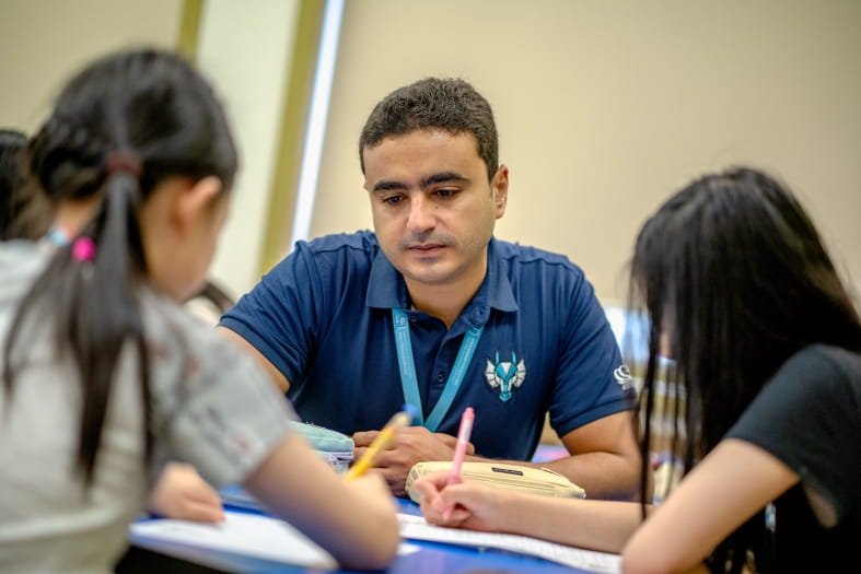 teacher and students