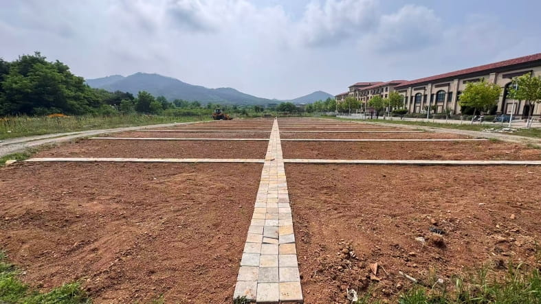 student farm under construction