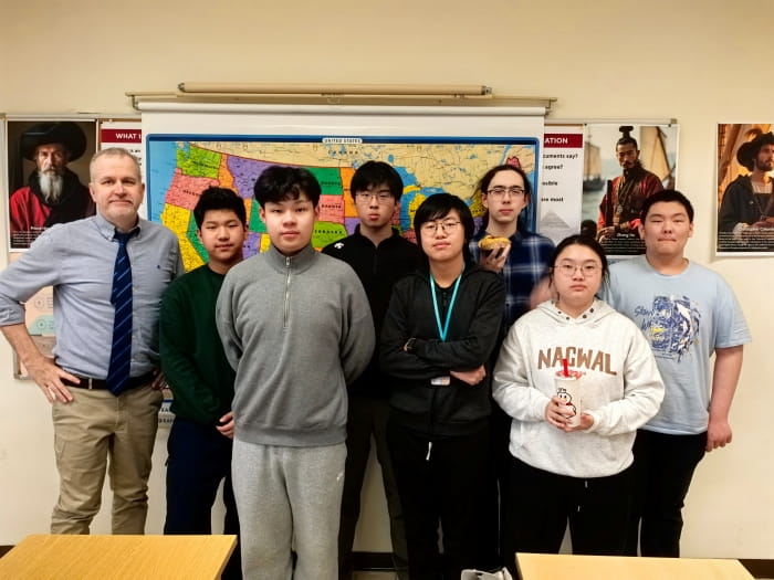 members of the history club at DAIS