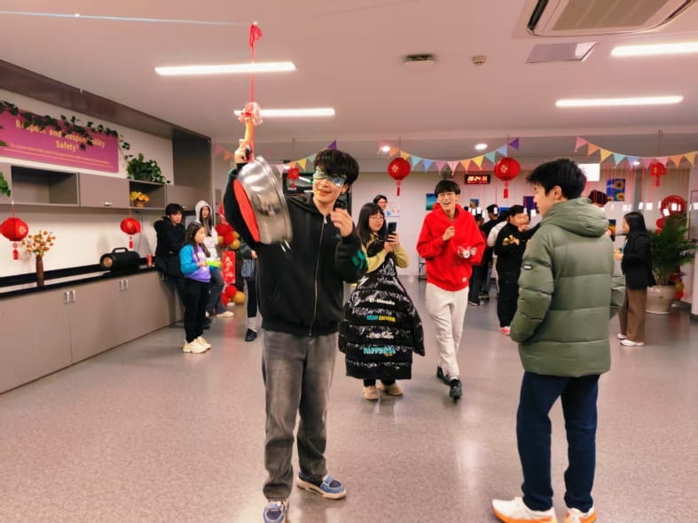 Chinese New Year party in the dorm