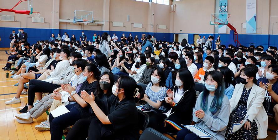 Students receiving awards