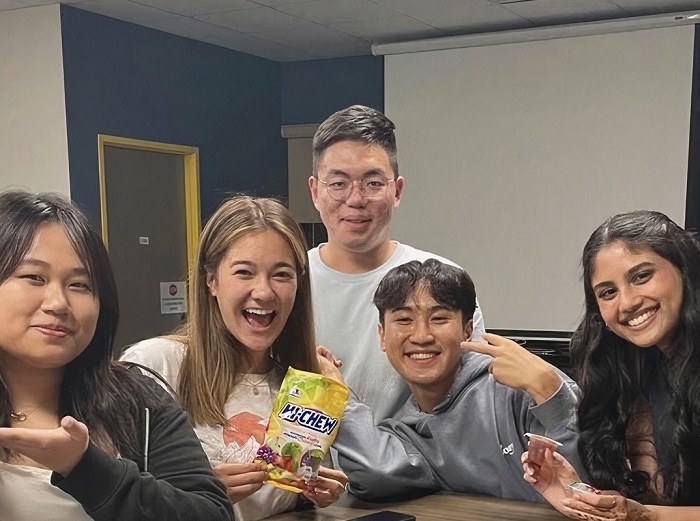 Mark with friends