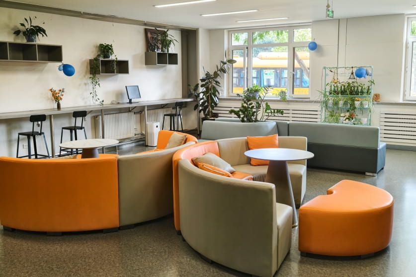 common room in the dorm